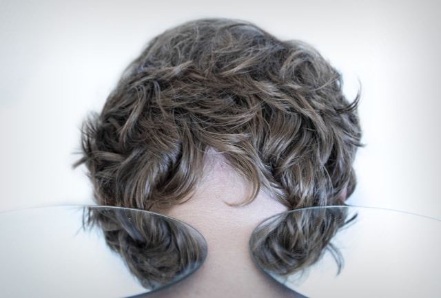 Hair rendered fiber by fiber with a physically based path tracer
